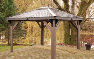 Paradise LeisureScapes is an official Visscher Gazebo Dealer. We offer open air, semi and fully enclosed gazebos, and pergolas for Regina and Saskatoon