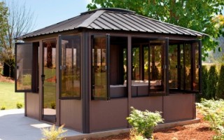 Paradise LeisureScapes is an official Visscher Gazebo Dealer. We offer open air, semi and fully enclosed gazebos, and pergolas for Regina and Saskatoon